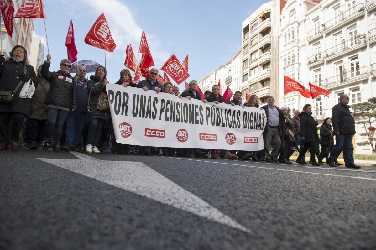 Manifestacin por pensiones pblicas 17 de marzo 2018