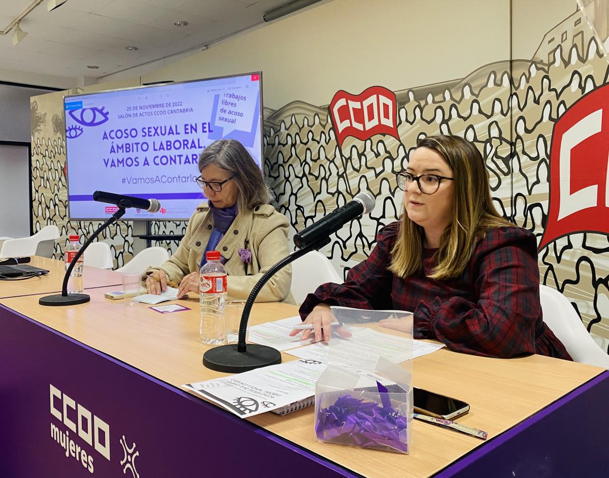 Jornada sobre acoso sexual en el ámbito laboral en CCOO de Cantabria.
