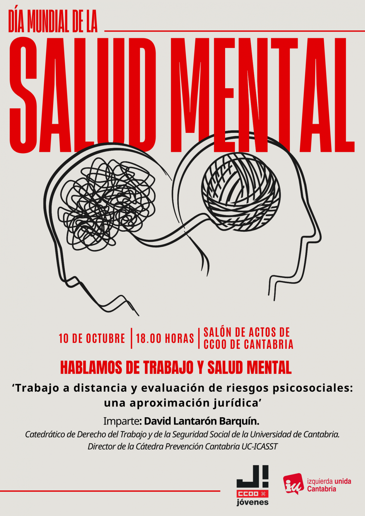 Jornada sobre trabajo y salud mental.