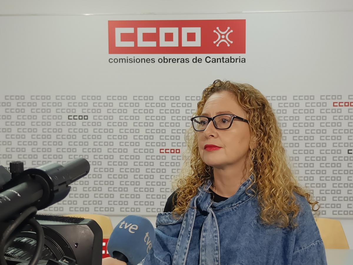 Laura Lombilla, secretaria de Salud Laboral de CCOO de Cantabria