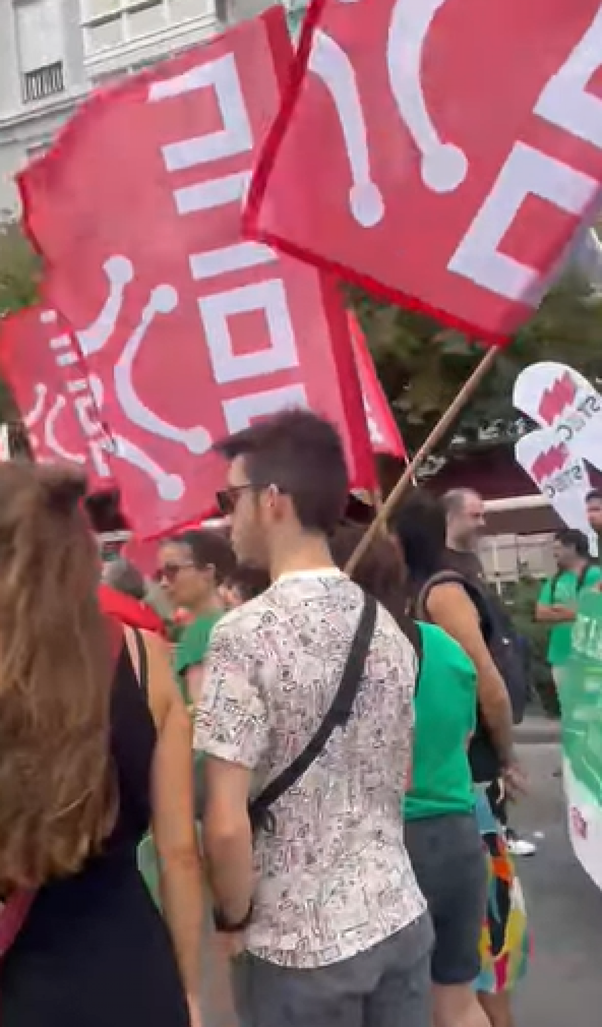 Manifestación de la plataforma