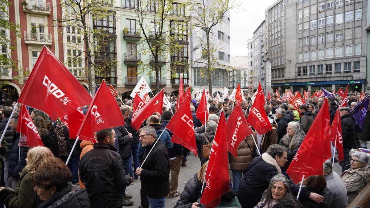 Concentración de Solvay el pasado viernes