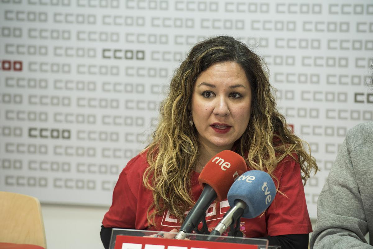 Conchi Sánchez, secretaria general de la Federación de Enseñananza de CCOO en Cantabria