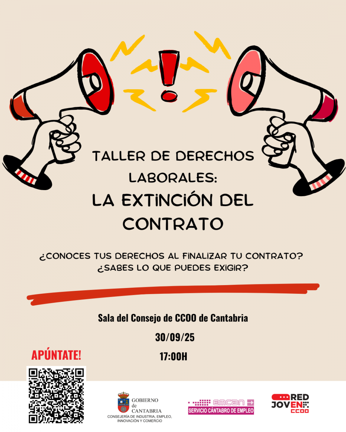 Taller de derechos laborales: la extinción del contrato