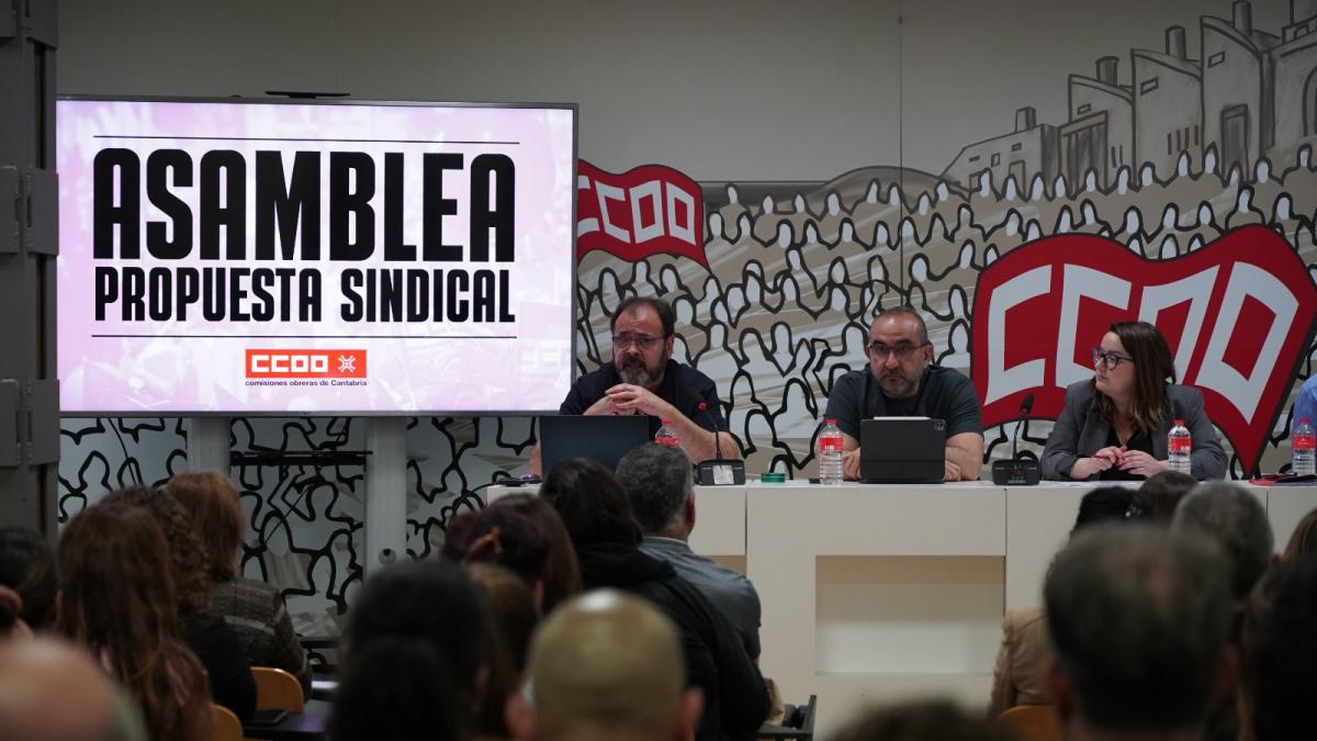 Asamblea sobre la propuesta sindical en Santander