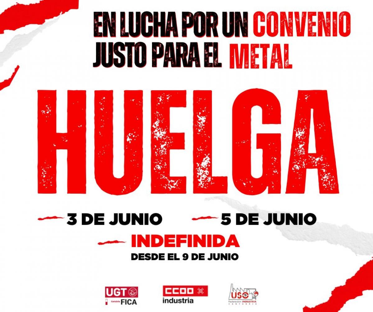 Huelga del metal de Cantabria.