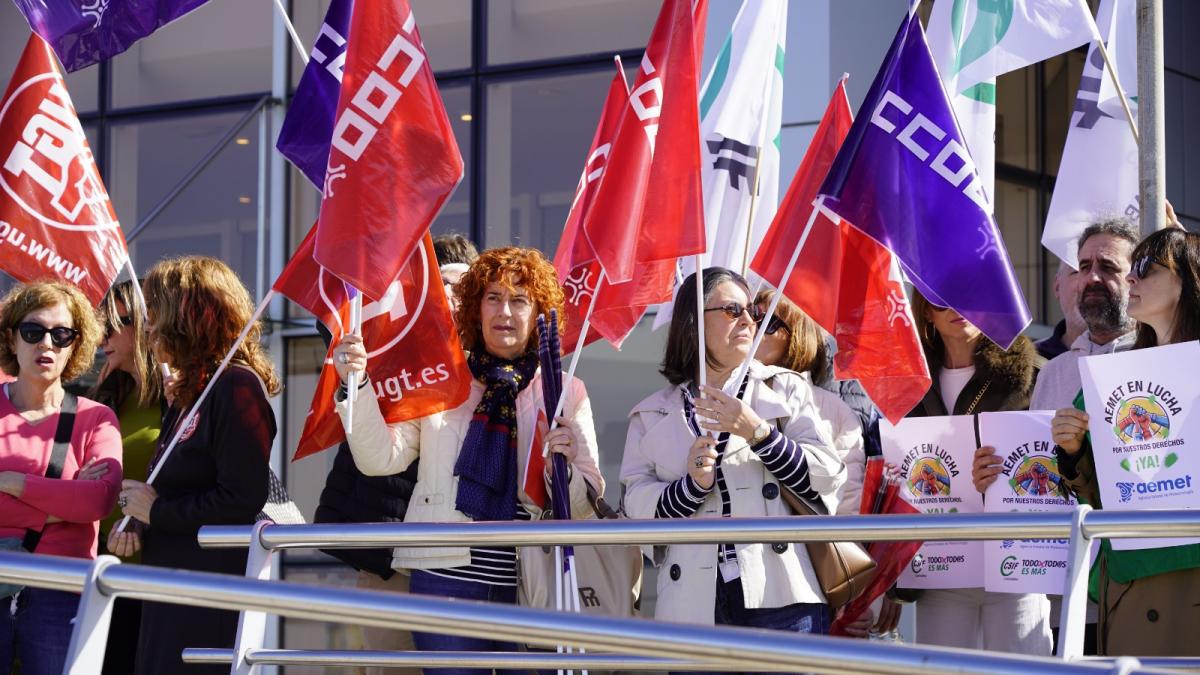 Concentración en la AEMET