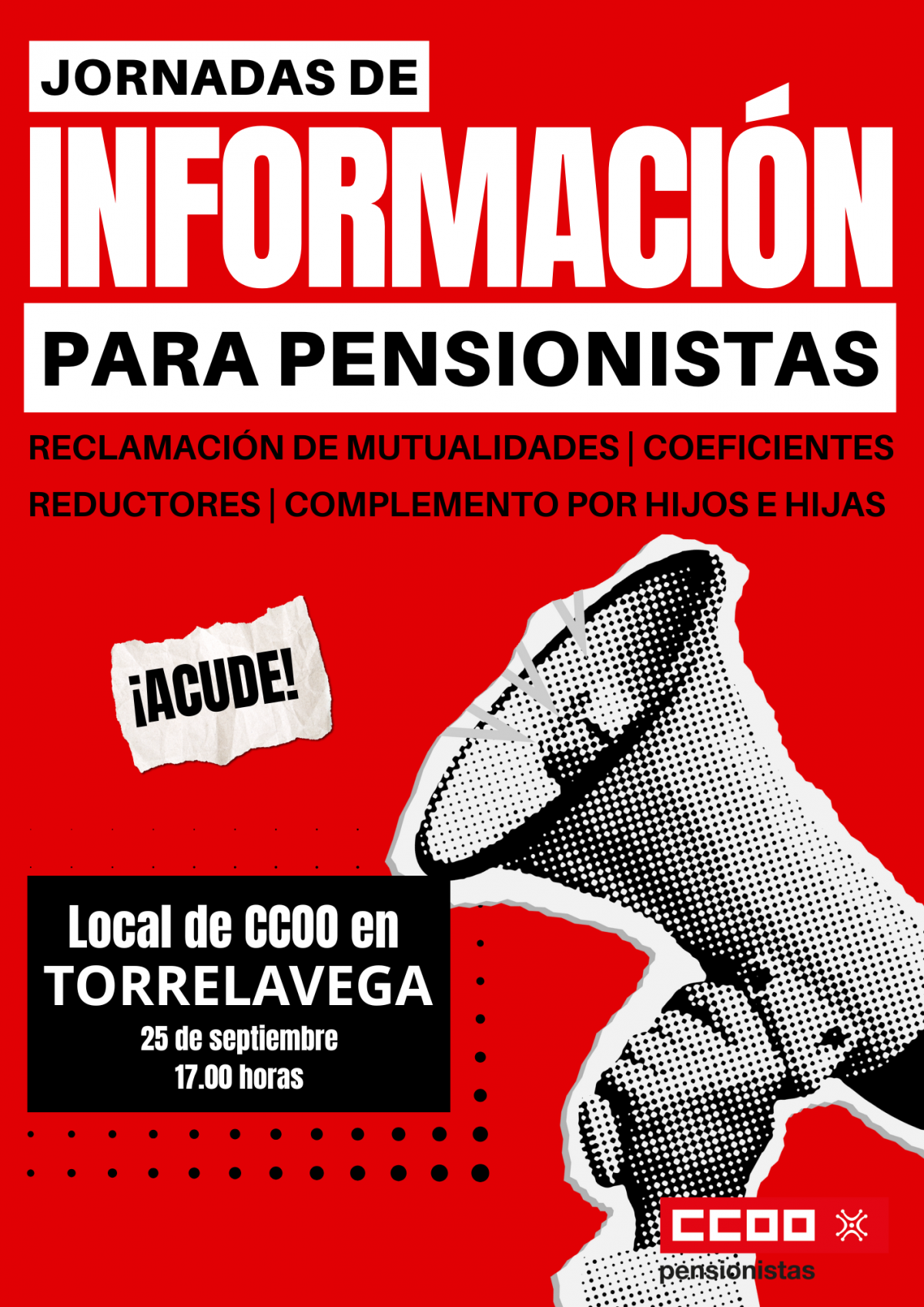 Jornada de información para pensionistas