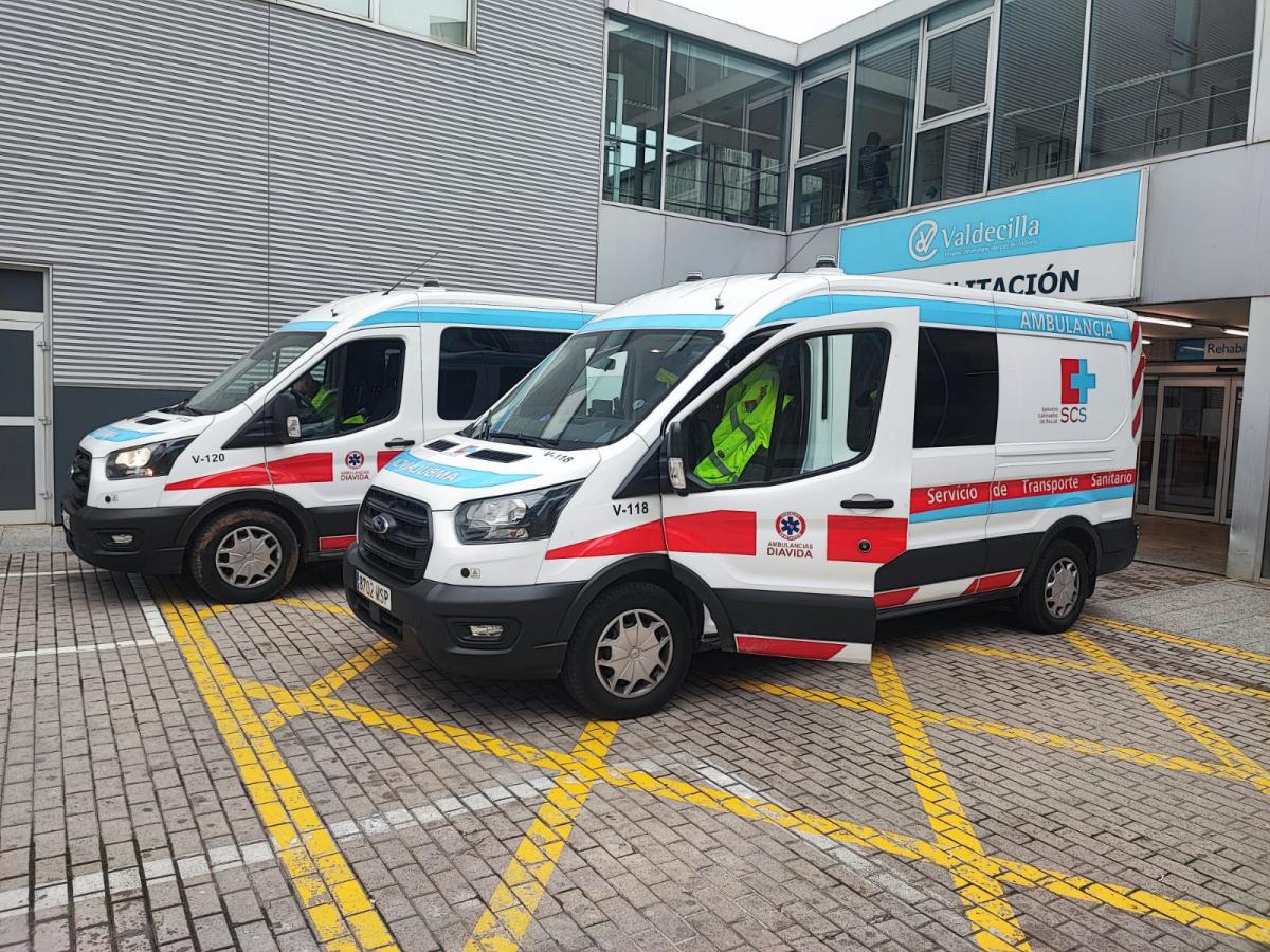 Ambulancias del servicio de transporte programado