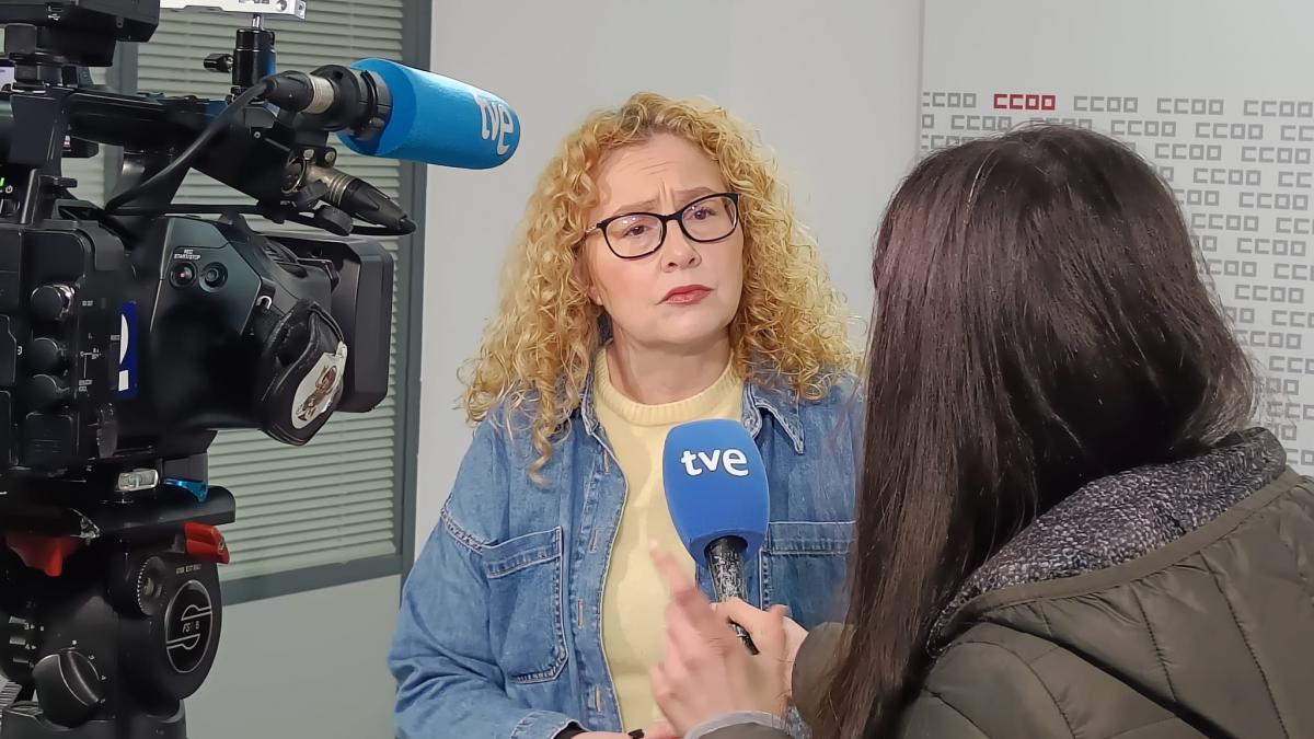 Laura Lombilla, secretaria de Salud Laboral de CCOO Cantabria