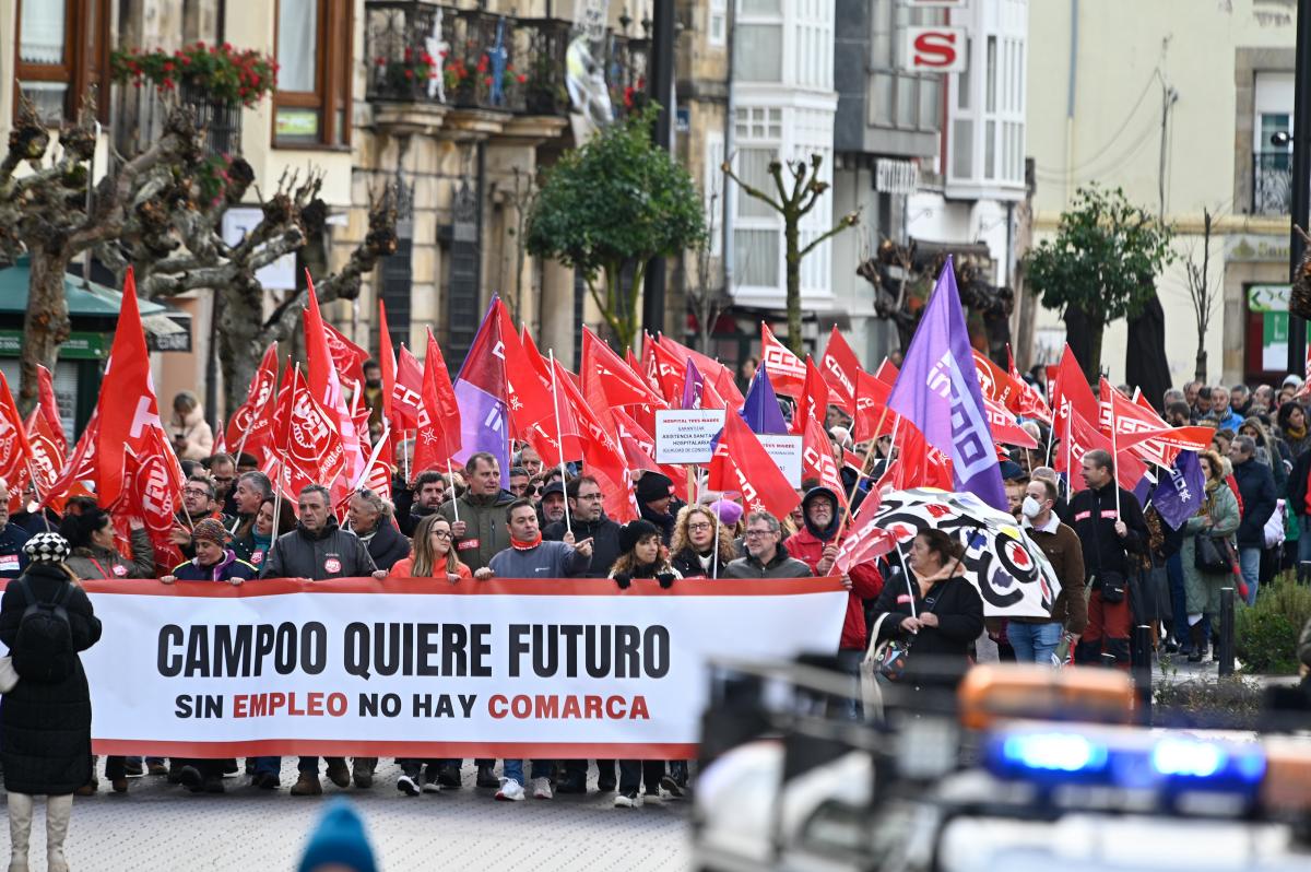 Manifestación en Reinosa por el futuro de Campoo.