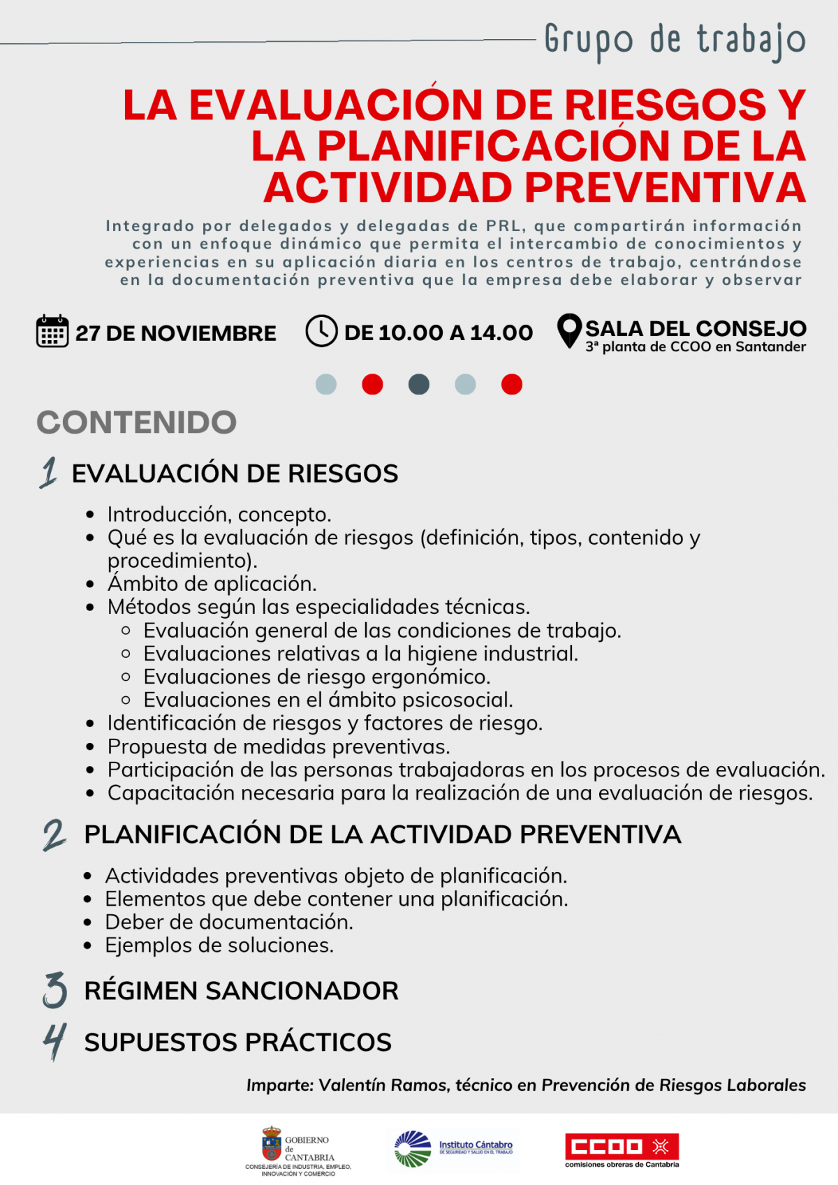 'La evaluación de riesgos y la planificación de la actividad preventiva'