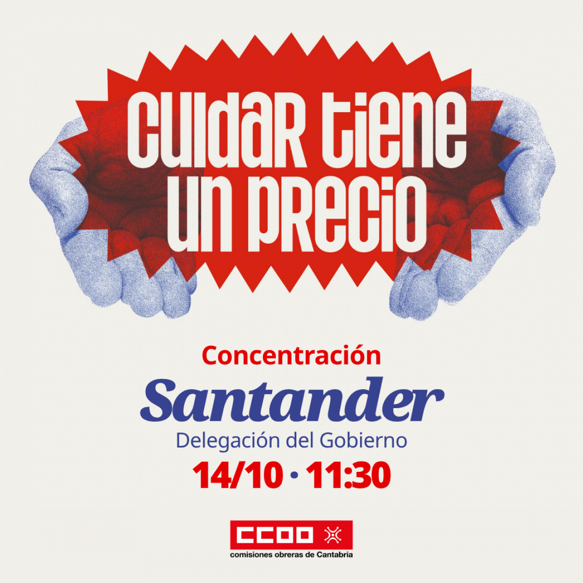 Concentración 'Cuidar tiene un precio'