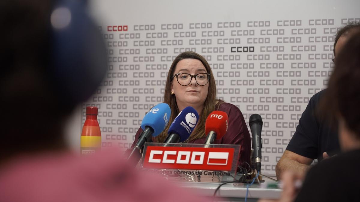 Rosa Mantecón, secretaria general de CCOO de Cantabria