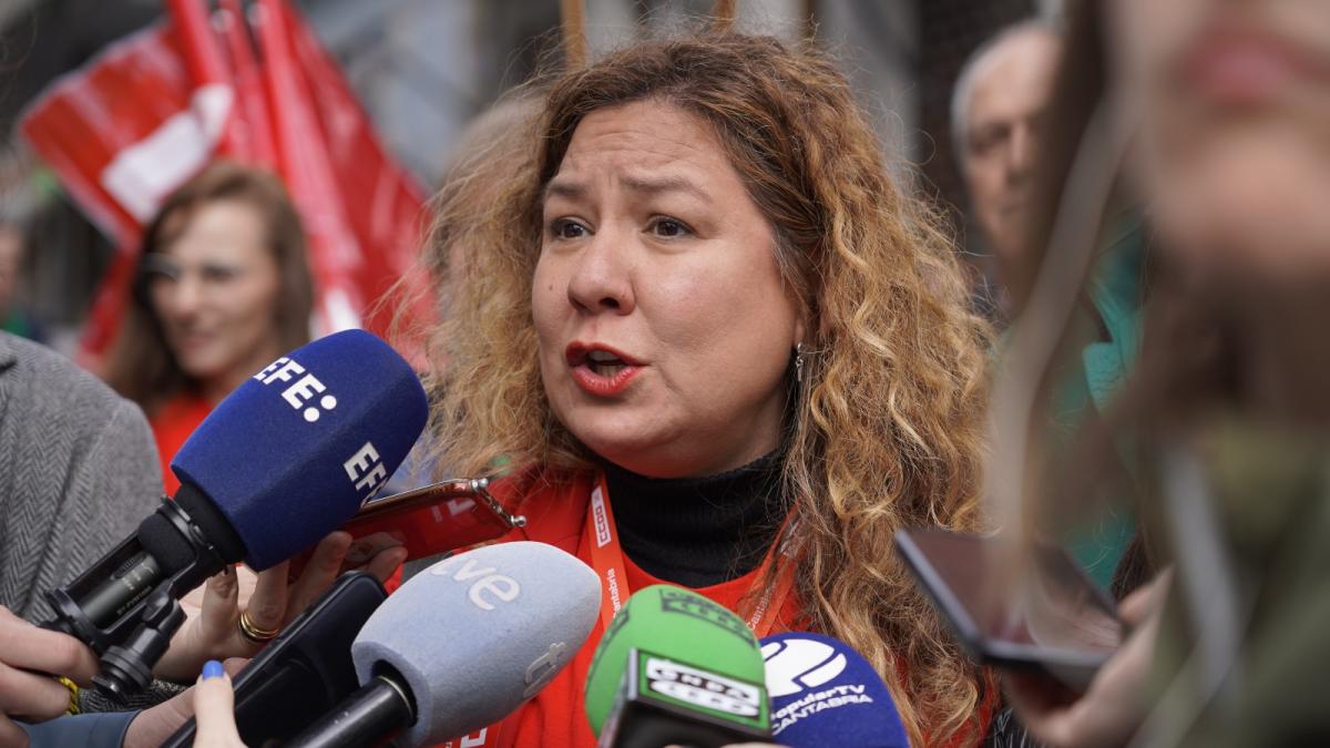 Conchi Snchez, secretaria general de la Federacin de Enseanza de CCOO en Cantabria
