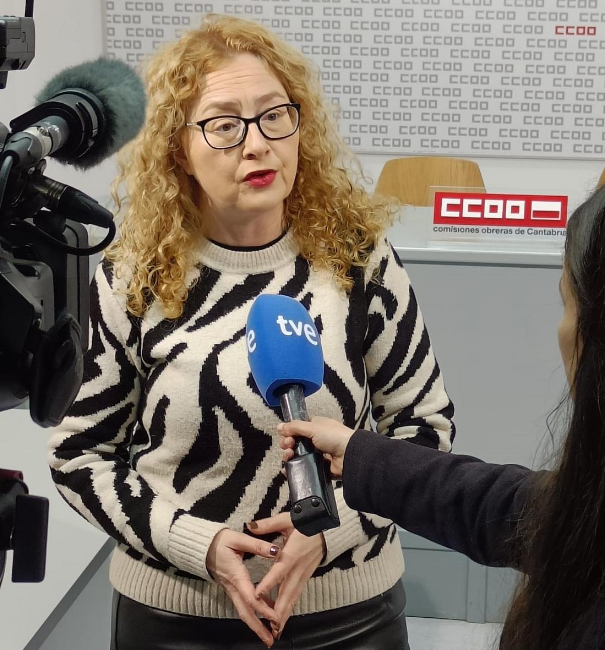 Laura Lombilla, secretaria de Empleo de CCOO de Cantabria