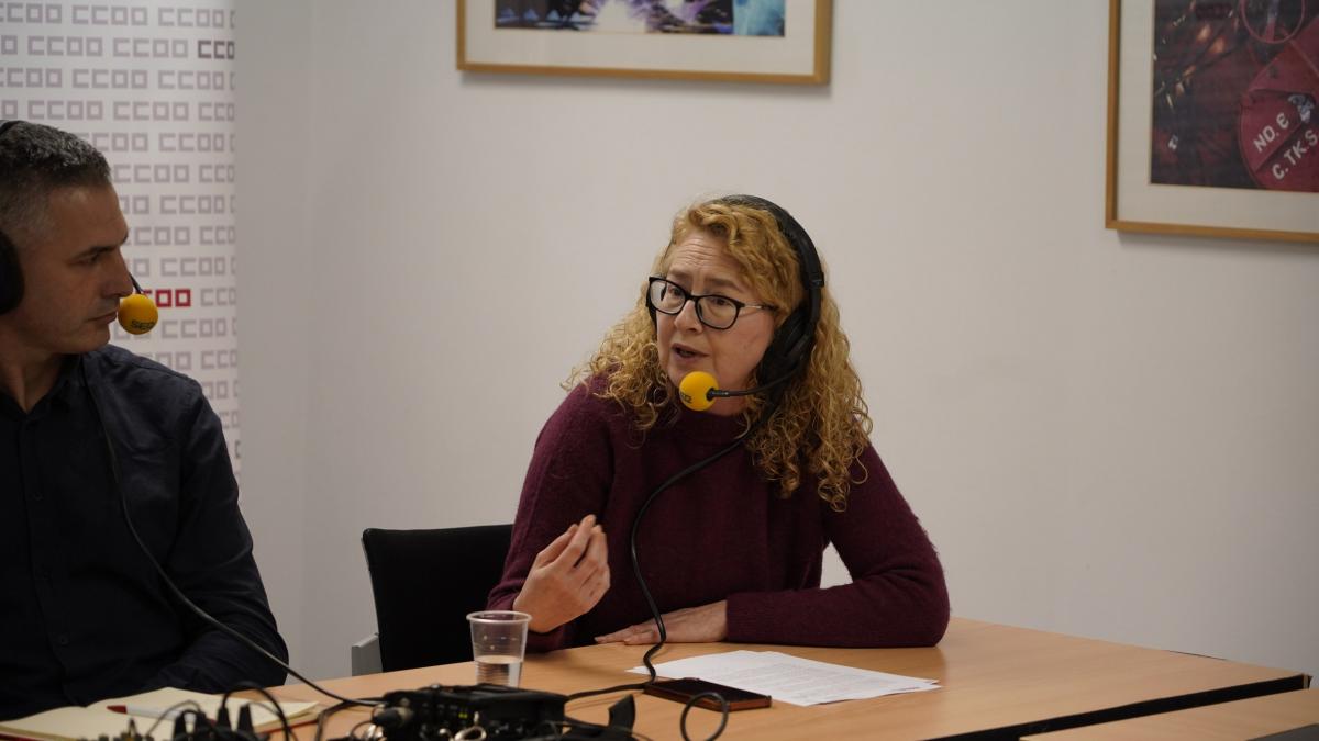 Laura Lombilla, secretaria de Salud Laboral de CCOO de Cantabria