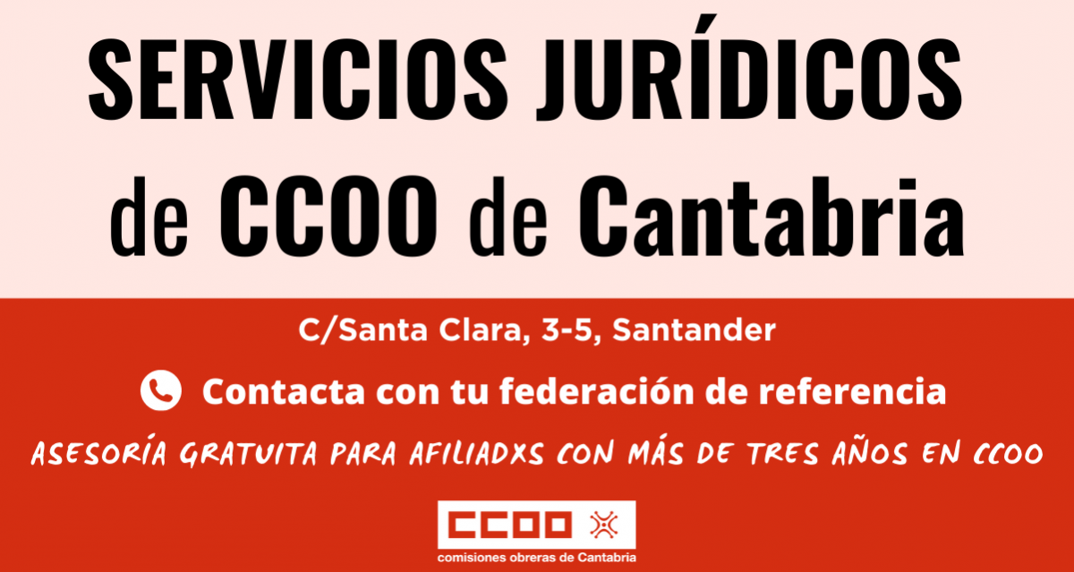 Servicios jurídicos de CCOO de Cantabria