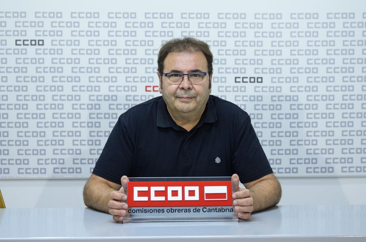 Daniel San Miguel, secretario de Politica Sindical de CCOO de Cantabria. Foto: PPH