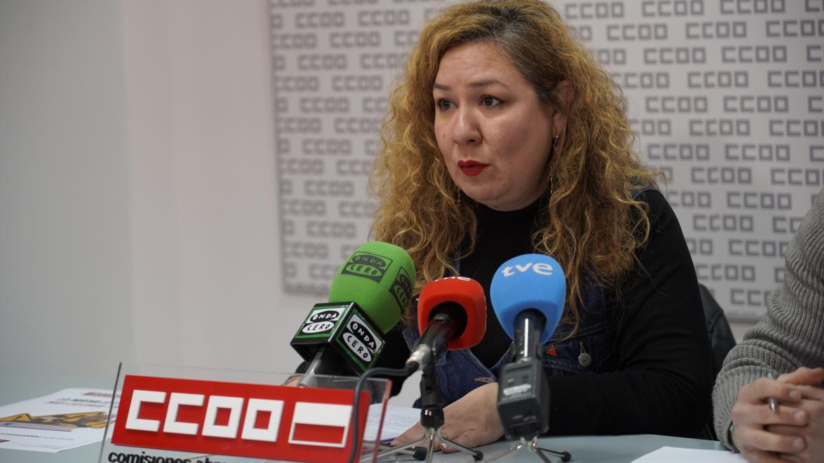 Conchi Sánchez, secretaria general de la Federación de Enseñanza de CCOO en Cantabria