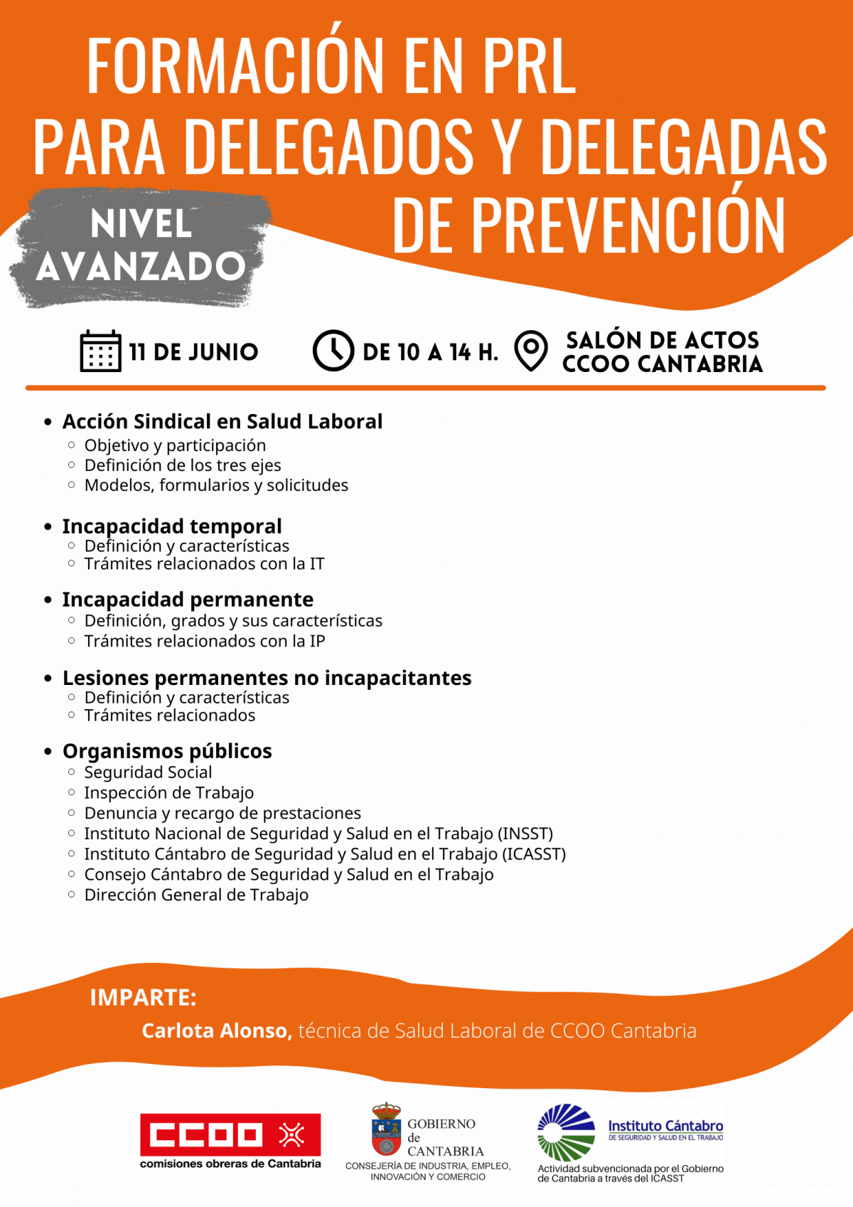 Formación en prevención de riesgos laborales para delegados y delegadas de prevención