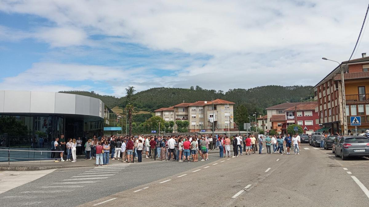 Uno de los paros en la fábrica de La Penilla